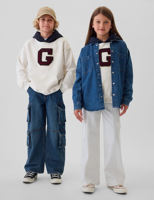 Kids Vintage Soft Varsity Hoodie