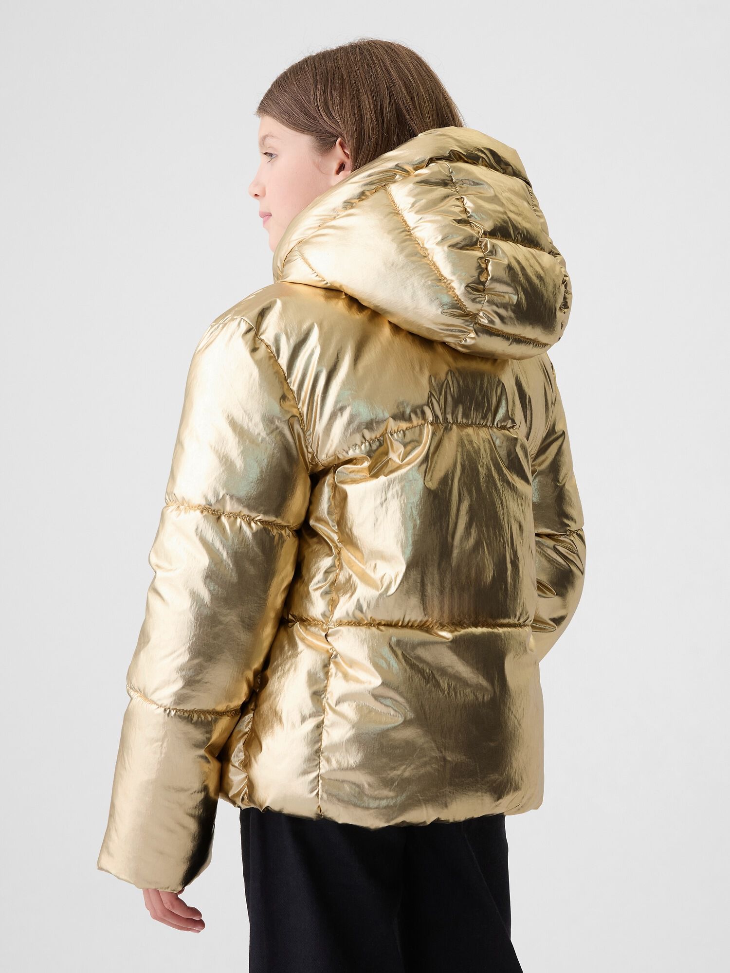 Puffer jacket metallic online