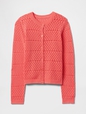 Girls Pointelle Cardigan