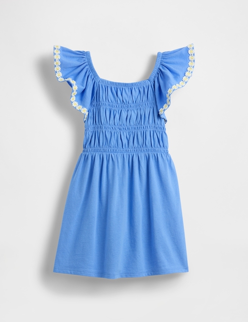 Baby & Toddler Smocked Flutter-Sleeve Dress