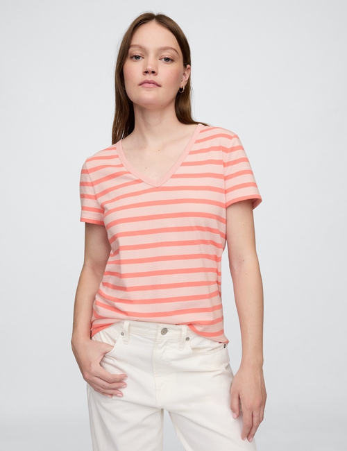 Favorite Stripe V-Neck T-Shirt