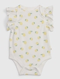Baby 100% Organic Cotton Mix and Match Flutter Sleeve Bodysuit