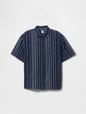 Kids Relaxed Indigo Stripe Shirt