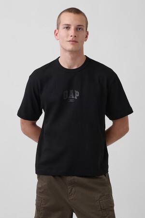 INTL HVY CROP LOGO T