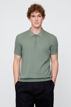 Crochet Polo Shirt