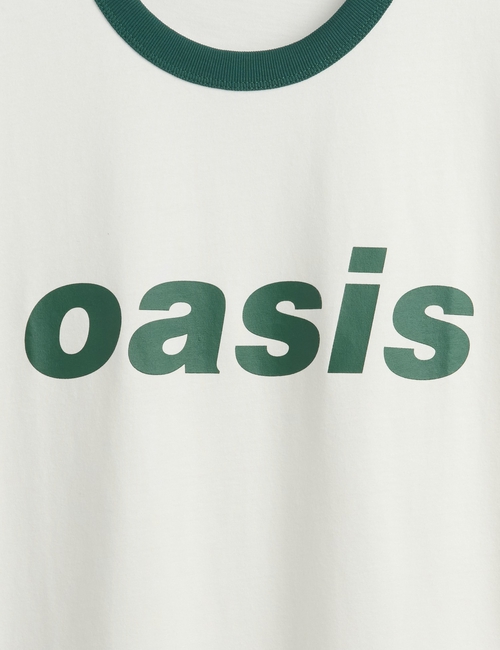 تي شيرت رينجر بطبعة كلمة Oasis