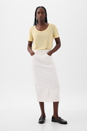 Linen-Blend T-Shirt