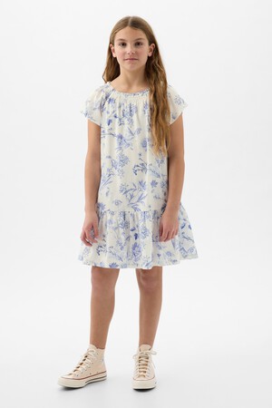 Kids Floral Tiered Dress