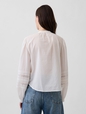 LS LACE PINTUCK TOP