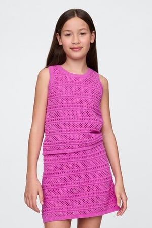 Kids Crochet Shell Tank Top