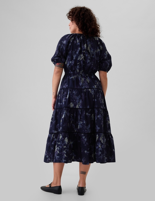 Tiered Maxi Shirtdress
