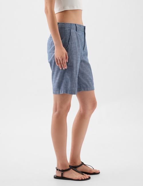 9" Downtown Chambray Bermuda Shorts