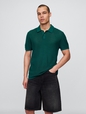 Textured Crochet Polo Shirt