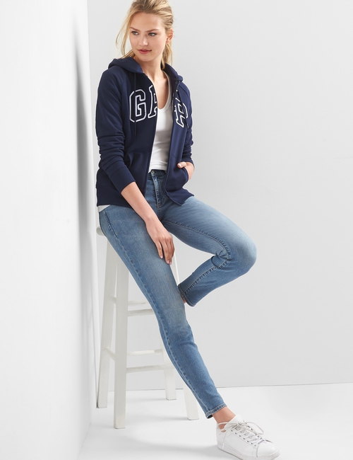 Gap Logo Zip Hoodie