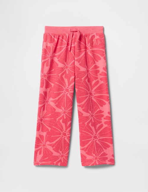 babyGap Logo Wide-Leg Pull-On Joggers