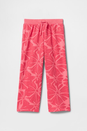 babyGap Logo Wide-Leg Pull-On Joggers