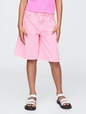 Kids Mid Rise Longline Denim Shorts