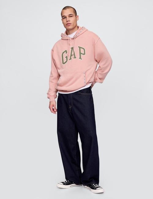 VintageSoft Oversized Logo Hoodie