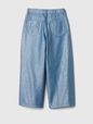 Kids Shine High Rise Wide-Leg Ankle Jeans