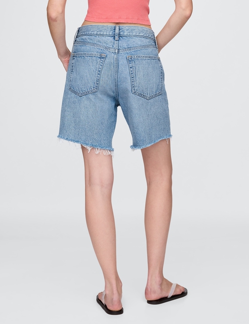 8" Mid Rise '90s Loose Denim Bermuda Shorts