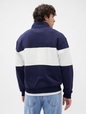 J - COLOR BLOCK LOGO HALF ZIP