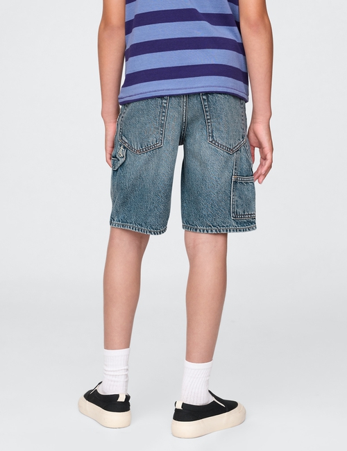 90S LOOSE DENIM SHORT - DK CARPENTER