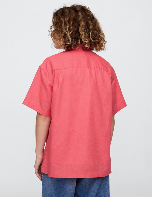 Kids Linen-Cotton Relaxed Shirt