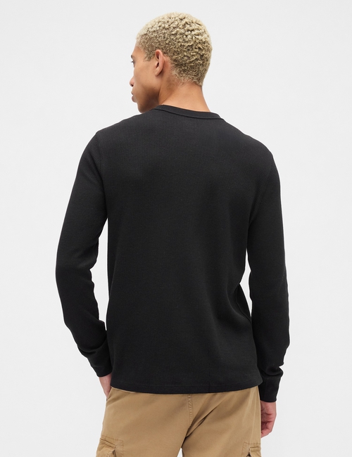V-FRCH LS WAFFLE MINI LOGO CREW