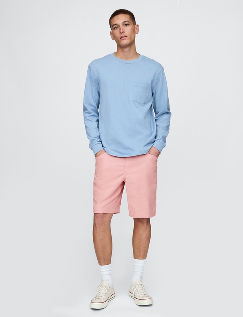 Linen-Cotton Easy Shorts