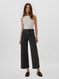 High Rise Wide-Leg Crop Jeans