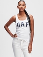 Ribbed Gap Logo Tank Top