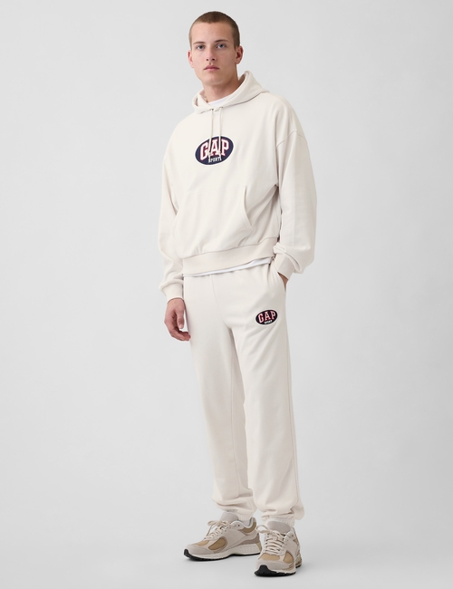 VintageSoft Terry Oversized Gap Logo Crop Hoodie