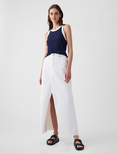 Modern Rib Cropped Halter Top