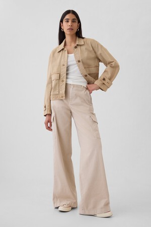 Low Rise Cargo Baggy Khakis