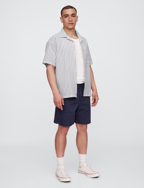 Seersucker Shirt in Boxy Fit