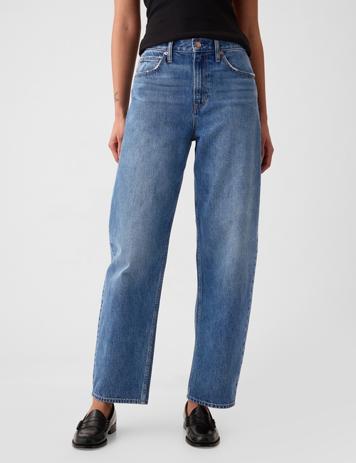 High Rise Barrel Jeans