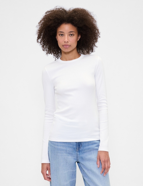 Essential Ribbed Crewneck T-Shirt