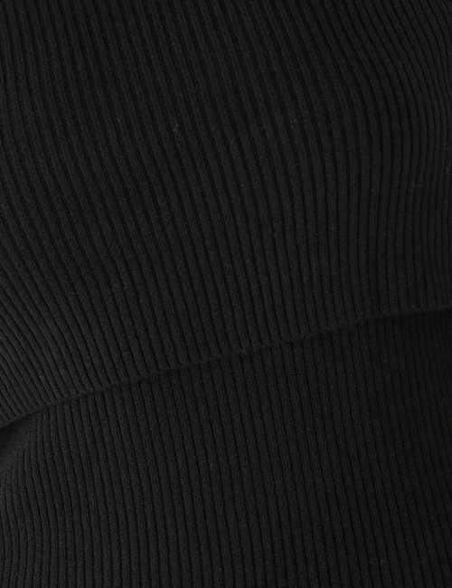 CashSoft Ribbed Off-Shoulder Sweater Top