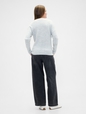 V-PULL ON WIDE LEG BLACK TIERRA