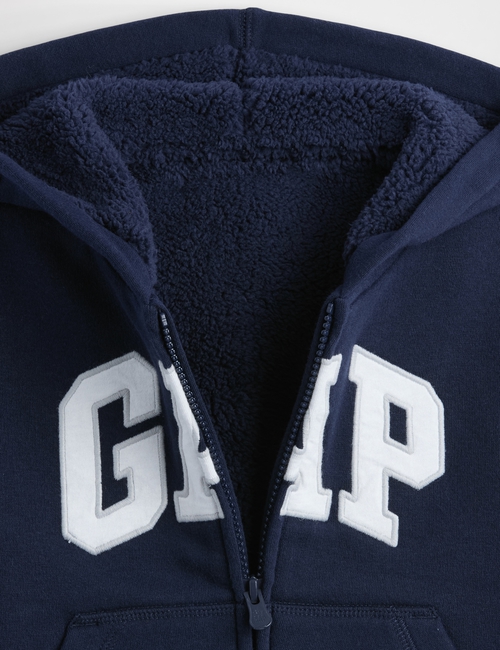babyGap Logo Sherpa Zip Hoodie