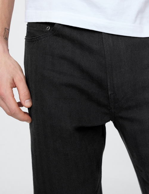 Linen-Cotton '90s Loose Herringbone Pants