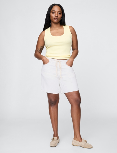 8" Mid Rise '90s Loose Denim Bermuda Shorts