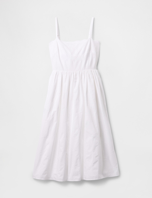 Eyelet Midi Dress