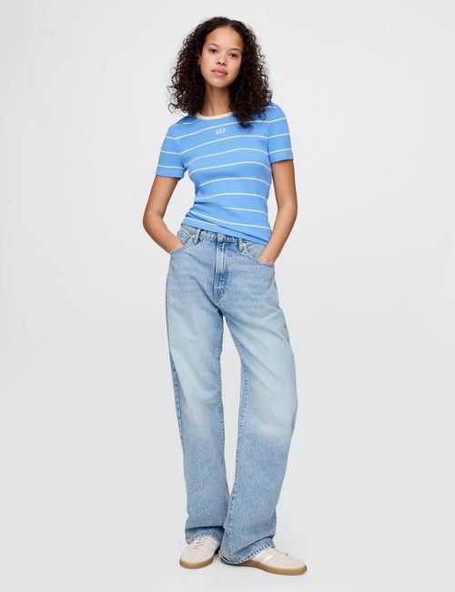 Modern Cropped Logo T-Shirt