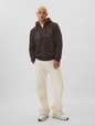 Gap Logo Sherpa-Lined Zip Hoodie