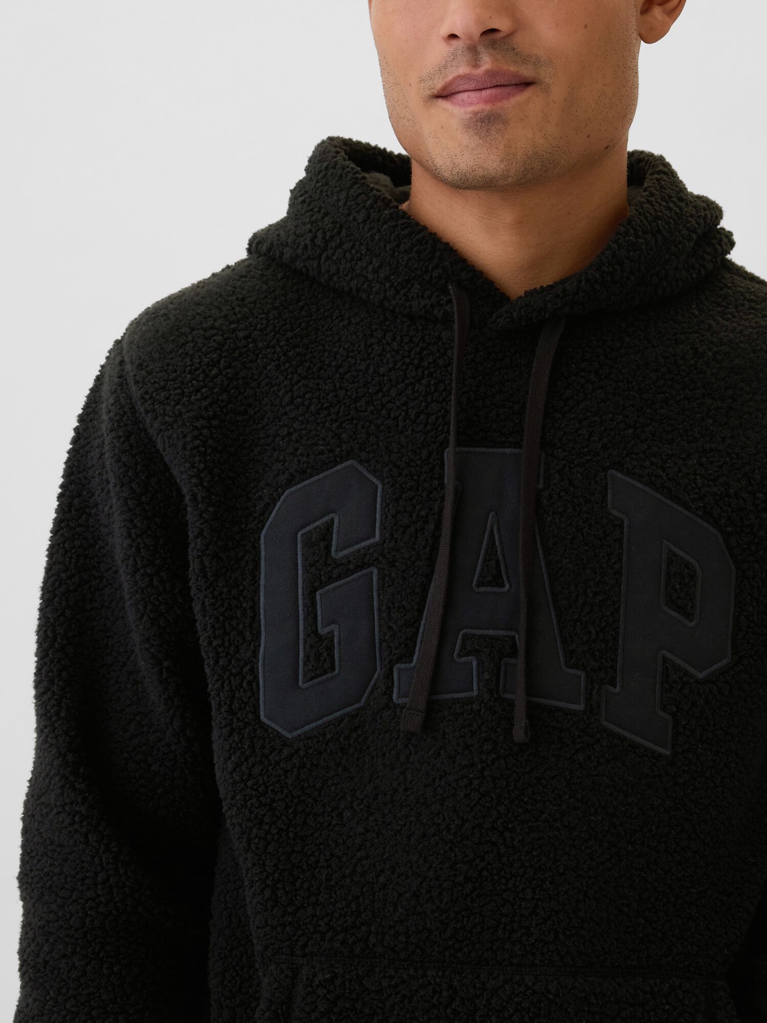Gap sherpa hoodie mens cheap