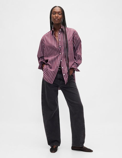Organic Cotton Poplin Big Shirt