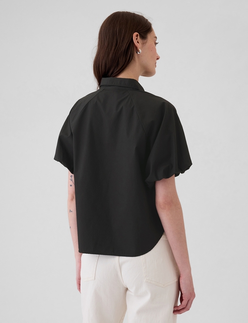 Organic Cotton Bubble Sleeve Shirt