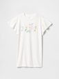 Kids Vintage Soft Flutter-Sleeve Sweatshirt Dress