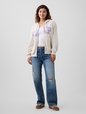 Relaxed Gap Logo Zip Hoodie